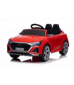VENTA Coche eléctrico 12v, 1 plaza, Audi SQ8, RC, asiento cuero, ruedas goma, rojo  INDA480-LEG